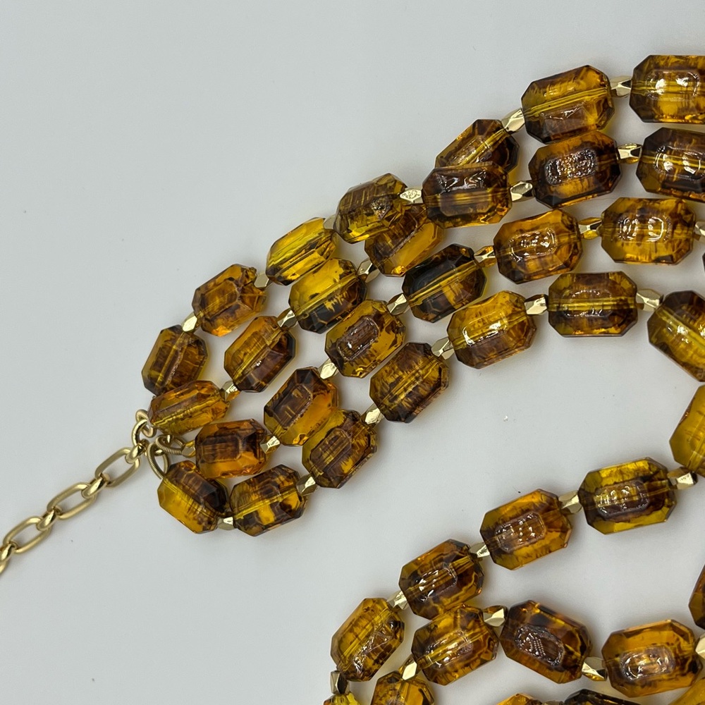 Talbots Gold Necklace with Lustrous Beads